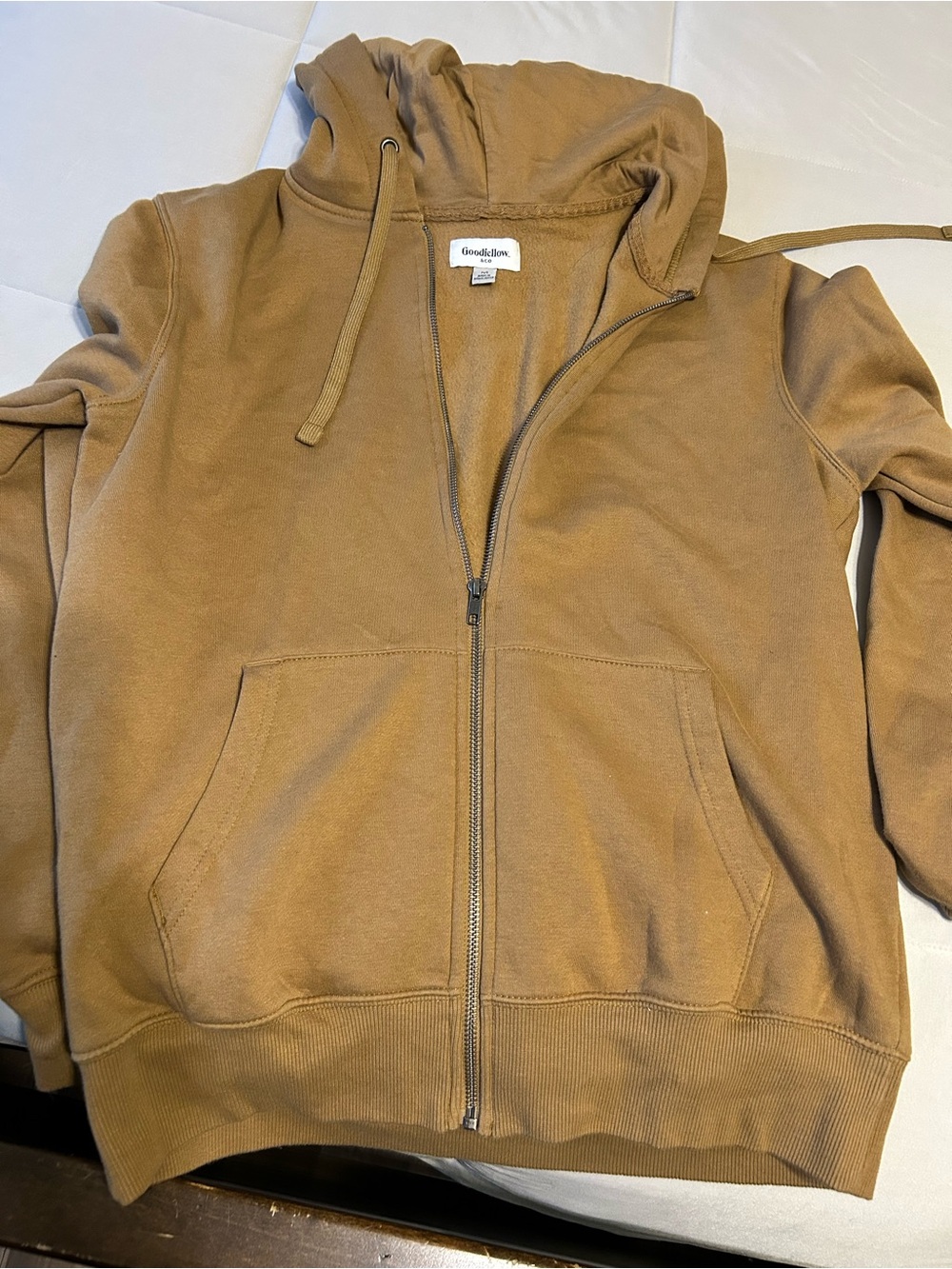 Goodfellow & Co Tan Zip-Up Hoodie